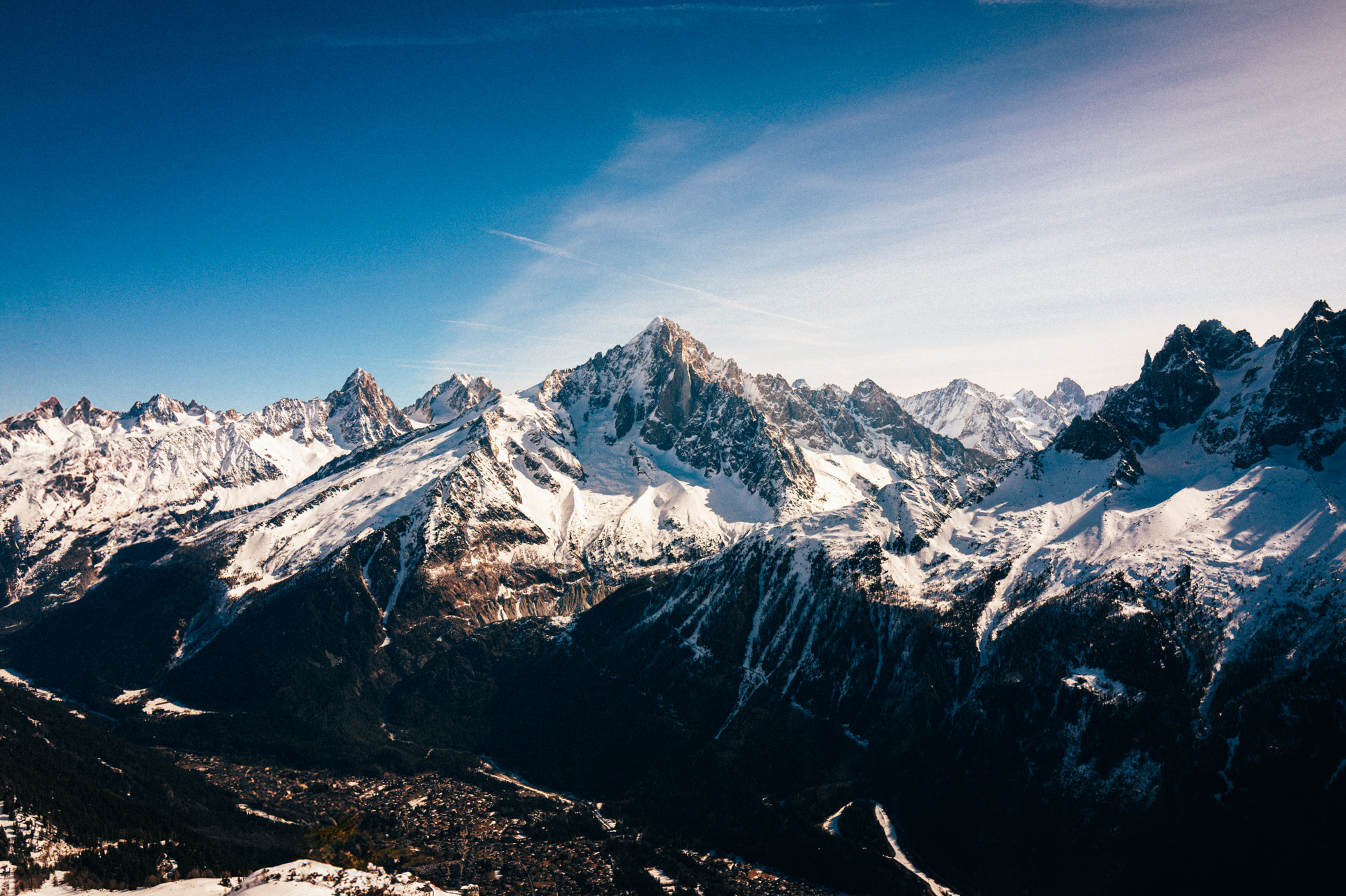 Picutre of Aguille du Midi in Chamonix, France.
